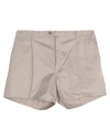 Crown Man Shorts & Bermuda Shorts Dove Grey Size 40 Cotton