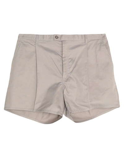 Crown Man Shorts & Bermuda Shorts Dove Grey Size 42 Cotton