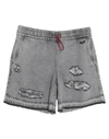 Be Blumarine Denim Shorts In Grey