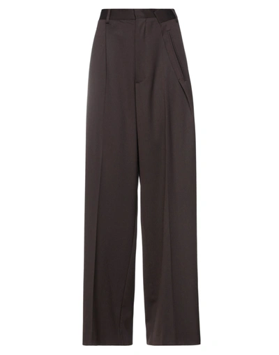 Mm6 Maison Margiela Pants In Dark Brown