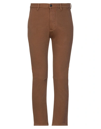 Grey Daniele Alessandrini Pants In Camel