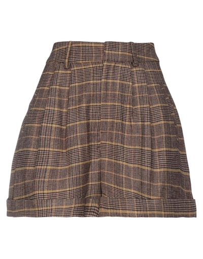 Aniye By Woman Shorts & Bermuda Shorts Ocher Size 6 Viscose, Wool, Elastane In Yellow