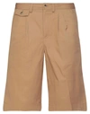 BURBERRY BURBERRY MAN SHORTS & BERMUDA SHORTS CAMEL SIZE 34 COTTON, POLYESTER,13607843FQ 3