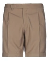 Briglia 1949 Man Shorts & Bermuda Shorts Sand Size 34 Virgin Wool In Beige