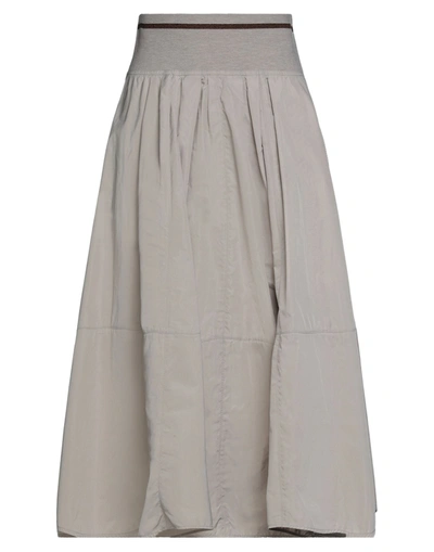 Brunello Cucinelli Midi Skirts In Beige