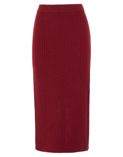 8 By Yoox Midi Skirts In Red