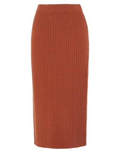 8 By Yoox Midi Skirts In Red