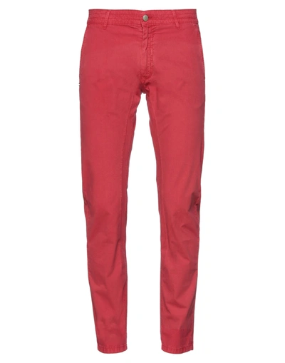 Grey Daniele Alessandrini Pants In Red