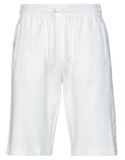 Dolce & Gabbana Man Shorts & Bermuda Shorts White Size 28 Cotton