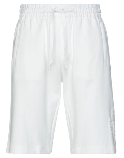 Dolce & Gabbana Man Shorts & Bermuda Shorts White Size 42 Cotton