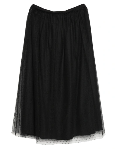 Red Valentino Long Skirts In Black