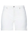 7 For All Mankind Shorts & Bermuda Shorts In Ivory