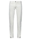 Incotex Slim-cut Cotton Trousers In White