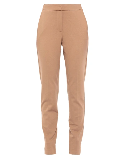 Ki6? Who Are You? Woman Pants Camel Size 12 Viscose, Polyamide, Elastane In Beige