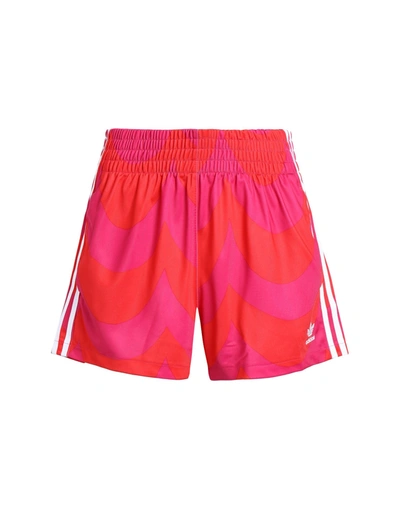 Adidas X Marimekko Shorts & Bermuda Shorts In Red