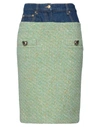 Moschino Midi Skirts In Light Green