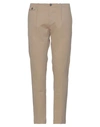 Paolo Pecora Man Pants Khaki Size 38 Cotton, Elastane In Beige