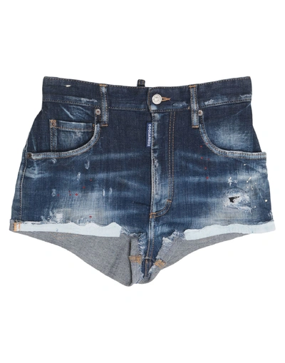 Dsquared2 Denim Shorts In Blue