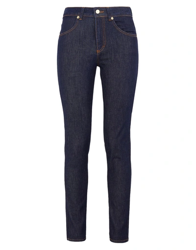 8 By Yoox Organic Cotton Skinny Cut Jean Woman Jeans Blue Size 30 Organic Cotton, Elastane