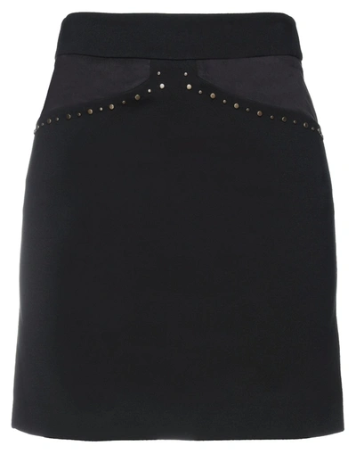 Hotel Particulier Mini Skirts In Black