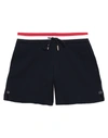 THOM BROWNE THOM BROWNE WOMAN SHORTS & BERMUDA SHORTS MIDNIGHT BLUE SIZE 8 COTTON, ELASTANE,13587462RF 2