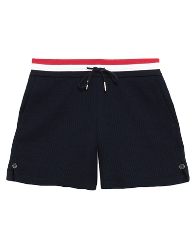 Thom Browne Woman Shorts & Bermuda Shorts Midnight Blue Size 2 Cotton, Elastane