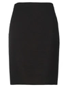 Akris Woman Midi Skirt Dark Brown Size 8 Mulberry Silk In Brown