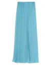 ALBERTA FERRETTI ALBERTA FERRETTI WOMAN MAXI SKIRT TURQUOISE SIZE 8 POLYESTER, SILK,13634157KP 3