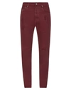 Brunello Cucinelli Jeans In Maroon