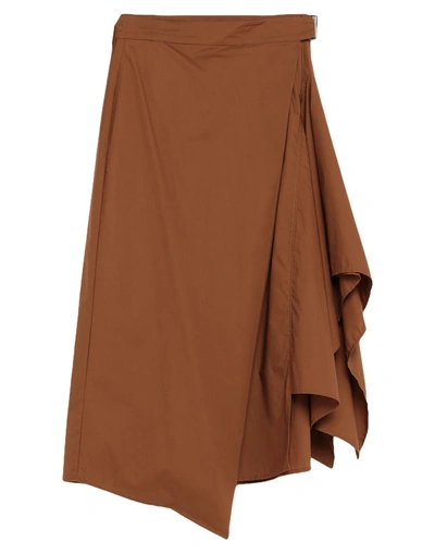 Katia Giannini Midi Skirts In Brown