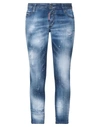 Dsquared2 Denim Cropped In Blue