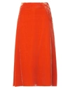 Aspesi Midi Skirts In Orange