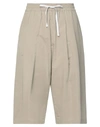 Hache Woman Shorts & Bermuda Shorts Khaki Size 6 Cotton In Beige