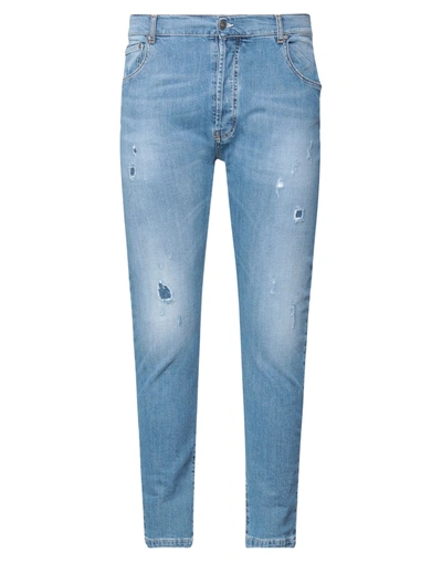 Grey Daniele Alessandrini Jeans In Blue