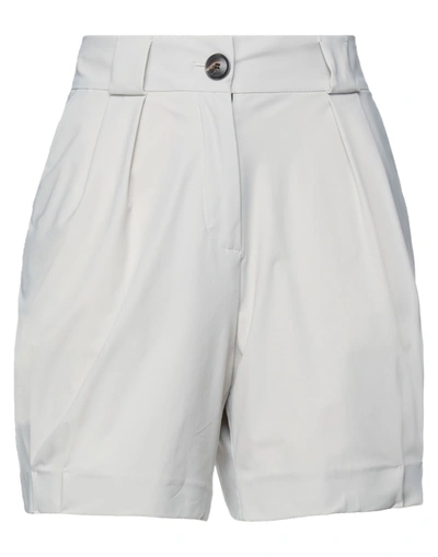 Rrd Woman Shorts & Bermuda Shorts Light Grey Size 6 Polyamide, Elastane