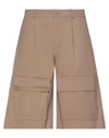 Family First Milano Man Shorts & Bermuda Shorts Brown Size 30 Cotton