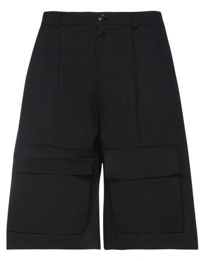 Family First Milano Man Shorts & Bermuda Shorts Black Size 26 Cotton, Elastane In Black