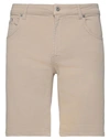 Dondup Man Shorts & Bermuda Shorts Beige Size 38 Cotton, Elastomultiester, Elastane