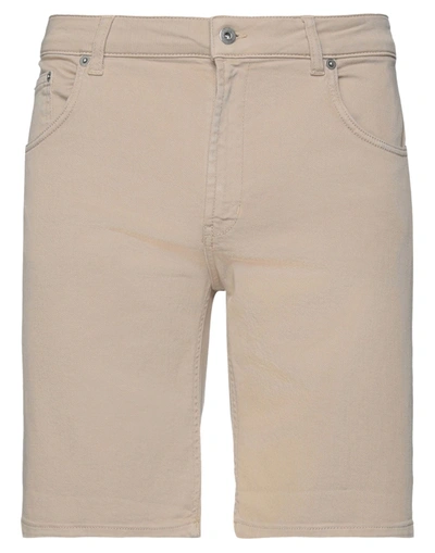 Dondup Man Shorts & Bermuda Shorts Beige Size 38 Cotton, Elastomultiester, Elastane In Beige