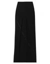 Yohji Yamamoto Woman Maxi Skirt Black Size 3 Rayon In Black