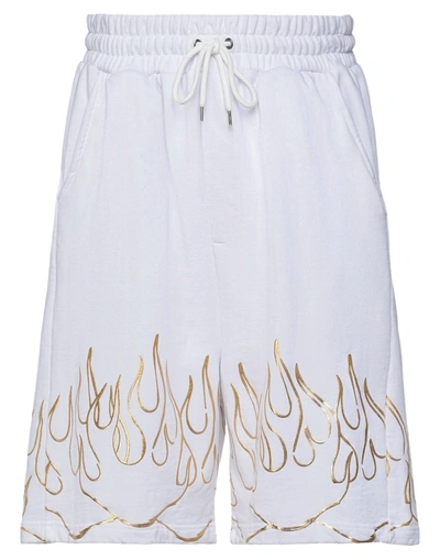 Ihs Man Shorts & Bermuda Shorts White Size L Cotton