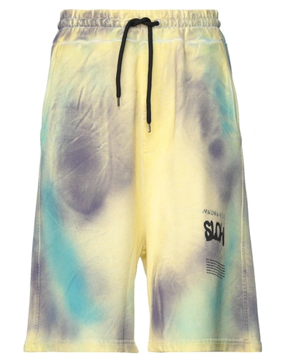 Mauna Kea Man Shorts & Bermuda Shorts Light Yellow Size S Cotton