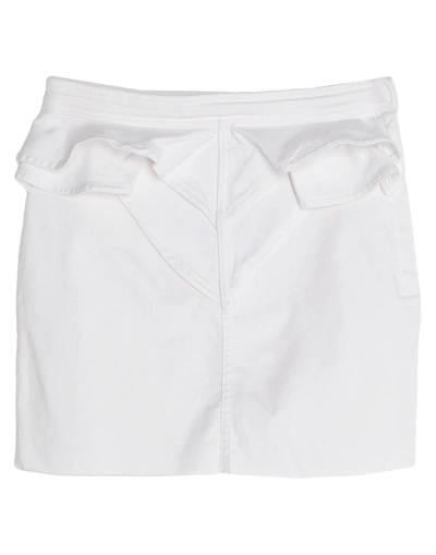 Vicolo Denim Skirts In White