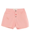 Semicouture Denim Shorts In Pink