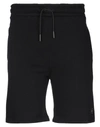 Marshall Artist Man Shorts & Bermuda Shorts Black Size S Cotton, Polyester