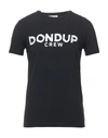 Dondup T-shirts In Dark Blue