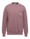 Carhartt Sweatshirts In Pastel Pink