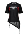 Dsquared2 T-shirts In Black