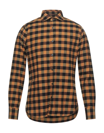 Tintoria Mattei 954 Shirts In Ocher
