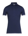 Brunello Cucinelli Polo Shirts In Blue